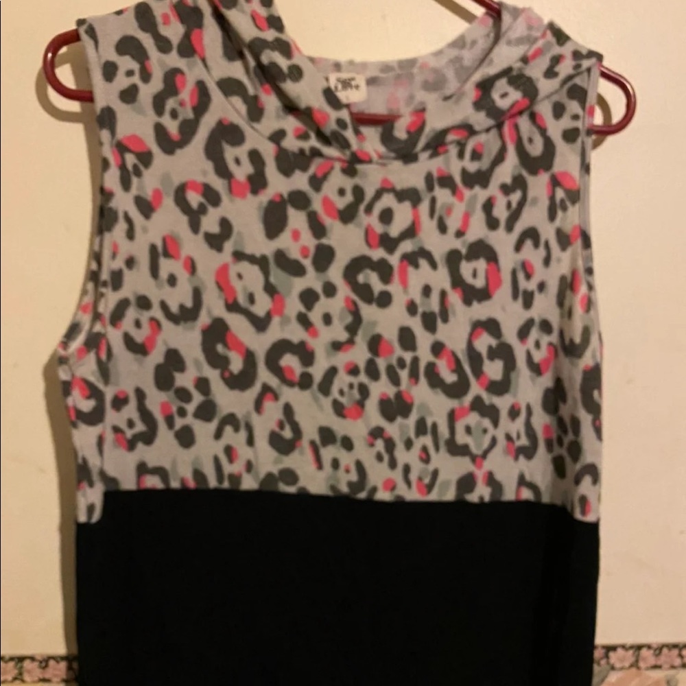 Boutique sleeveless hoodie